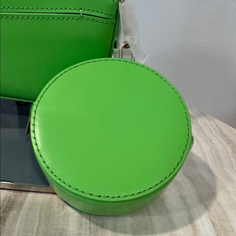 Sandro Bag Totemo Mini Leather Green Shoulder Bag - Picture 12 of 17